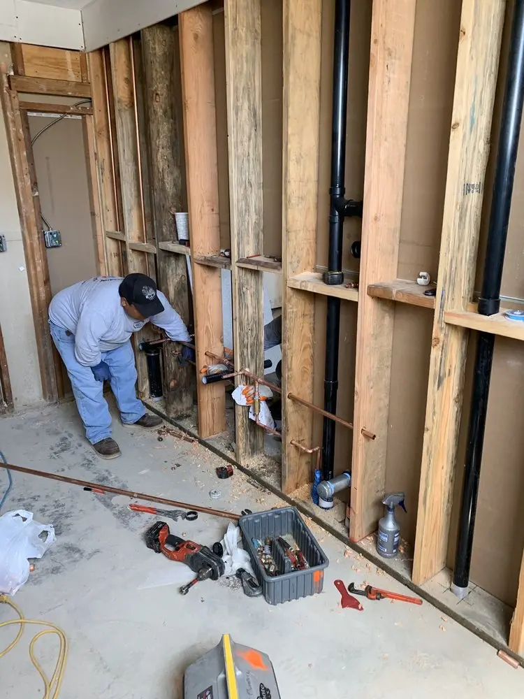 Commercial rough-in plumbing for Water Heater Replacement in Auburn
